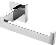 HITSLAM Chrome Toilet Paper Holder Wall Mount Square Silver 304 Stainless Steel Toilet Paper Roll Holder for Bathroom