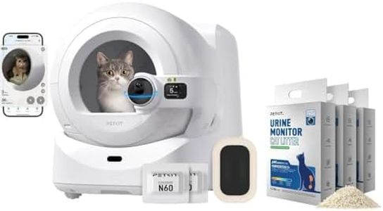 PETKIT Purobot Ultra 2025 New Accurate cat Facial Recognition & Poop Monitor Automatic Self-Cleaning Cat Litter Box with Touch-Free Waste Packing, Bundle with 3 Bags Urine Monitor Litter