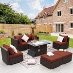 NICESOUL 7 Piece Outdoor Sofa Secti