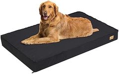 BingoPaw Dog Crate Bed Mat: Orthopedic Memory Foam 42inch Pet Cage Mattress Cushion with Removable Washable Waterproof Cover Grey XL (105x70x10CM)