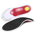 Delidge Orthotic Insole Arch Support Flatfoot Orthopedic Insoles Arch Support Insole Flat Foot Corrector Breathable Anti-shock Anti-sweat EVA Full-Length (Small(35-40))