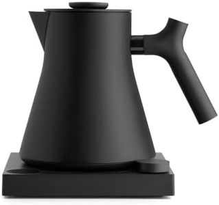 Fellow Corvo EKG Pro Electric Tea Kettle - Quick Heating, Precise Temperature Control, Scheduling, Built-in Brew Timer - Matte Black - 0.9 Liter