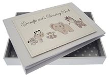 White Cotton Cards Grandparent's Boasting Book Silver Toys Tiny Album