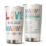 Kozmoz Inspire Nanny Gifts Love Being Called Nanny Tumbler 20oz Gift for grandma grandma birthday gifts gifts for grandma grandma gifts from grandchildren best grandma gifts