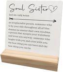 IWXYI Friend Gifts,Friends Gifts For Women,Friends Definition Wooden Sign,Friends Desk Decor Sign