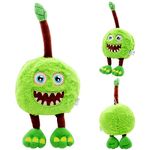 FISAPBXC Monsters Soft Toy, Children Toys, Stuffed Doll, My Monsters Plush Figure, Cartoon Plush, Singing Monsters Gift for Cartoon Anime Fans Kids Adults (Green) - 30cm