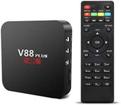 Difcuy 4K Ultra HD TV Box,V88 Plus Rockchip 3229 Quad-Core 1080P 2+16GB Mali-400MP2 GPU 2.4G WiFi 3D Miracast TV Set Top Box for Android 7.1,*US Plug