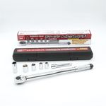 Emerson EM-29 Torque Wrench, Torque Compatible Range: 40 - 200 N/m, Torque Accuracy, ±4%, 12.7 mm (1/2 inch) 103 Nm Preset Type, 0.5 ft (14/17/19/24 mm) + 0.8 inch (21 mm) Thin Mouth Long Socket,