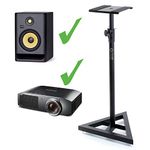 Nordell' Premium Floor Speaker Stand (Single) for Studio Monitors and Hi-Fi Loudspeakers - Create Truer Mixes with Optimum Loudspeaker/Monitor Height and Positioning with Rotating Plate for Speakers