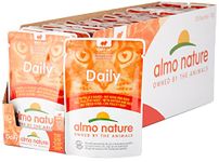 almo nature Daily Cat Food with Chicken and Beef, 70 g, Pack of 30