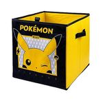 HOX Kids Pokemon Collapsible Storage Boxes with Handles | Durability & high-quality Fabric Foldable Storage Cubes | Compatible Ikea Kallax Furniture | Perfect For Organising Kids Room & Playroom