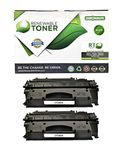 Renewable Toner Compatible MICR Toner Cartridge High Yield Replacement for HP CF280X 80X for HP LaserJet Pro 400 M401 M425 (2-Pack)