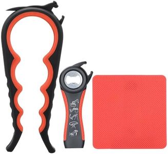 Jar Opener for Weak Hands, 5 in 1 Bottle Opener for Seniors with arthritis