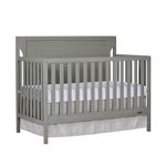 Dream On Me Cape Cod 5 in 1 Convertible Crib, Storm Grey