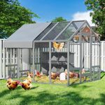 TRYKERPET Large Wood Chicken Coop w