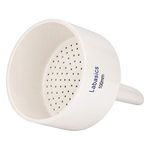 Labasics Porcelain Buchner Funnel 100 mm, Porcelain Buchner Filter Funnel OD 10 cm ID 9 cm for Laboratory