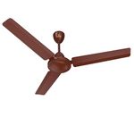 Polycab Nippy 1200mm Star Rated, High Speed & High Air Delivery Ceiling Fan For Home | 100% Copper | Rust-Proof Blades, 52 Watt | 2 years warranty (Luster Brown)