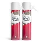 Haltons Expanding Foam Filler | Ready To Use | No Tools Required | Waterproof Caulk Spray Sealant for Walls, Cracks, Gaps, Holes in Brick, Wood, Metal | Strong & Reliable Repair Indoor & Outdoor (2pk)