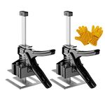 DUEBEL 2 Packs Labor Saving Arm Tool Cabinet Drywall Lift Hand Tool Jack Set Up to 170KG Board Lifter Cabinet Jack Wall Tile Height Adjuster 21.6CM Door Panel Lifting Best Father's Day Gifts