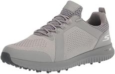 Skechers Men's Max Rover 2 Arch Relaxed Fit Spikeless Golf Shoe Sneaker, Grey, 10.5