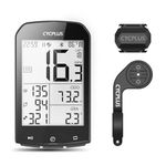 CYCPLUS Bike Computer Set Include Speed Sensor and Mount, Wireless Bicycle Speedometer Odometer, Waterproof ANT+ Bluetooth MTB Tracker