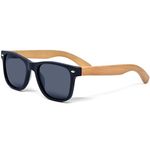GOWOOD Bamboo Sunglasses Mens & Women | Premium Polarized Bamboo Temples & Acetate Frame | Blacked out Sunglasses UV400 Lenses | Women & Mens Sunglasses UV Protection | CE Marked