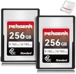 Pergear Standard Series 256GB CFexpress Type A Memory Card, Up to 780MB/s Read Speed and 780MB/s Write Speed for 4K 120P, 8K 30P Recording(2-Pack), Compatible for Sony Alpha and FX Cameras