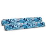 Aqua Oversized Inflatable Pool Noodle – 2 Pack – Soft Mesh Jumbo Noodle Pool Float – Blue/White Fern