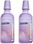 Lumineux Sensitivity Mouthwash 16 Oz. 2 Pack - for Sensitive Teeth - Fluoride Free, No Alcohol, Artificial Colors, SLS Free, Dentist Formulated