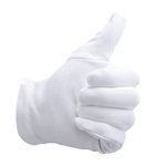 Cotton Gloves White for Dry Hands Cosmetic Moisturizing Spa, Handling Film, Jewelry Inspection, Party Wearing for Women 12 Pairs (Medium)