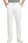 Tansozer Mens Casual Cotton Rugby Trousers with Elasticated Waist Drawstring(UK302 White XL