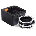 K&F Concept PK/DA to FX Adapter, Manual Lens Mount Adapter with Aperture Control Ring for Pentax K AF PK DA A Mount Lens Compatible with Fujifilm Fuji X Mirrorless Cameras