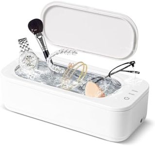 Unipampa Limpiador Ultrasónico Profesional 350ML, Limpiador Ultrasonidos 47KHz, Máquina de Limpieza Ultrasónica Gafas con 2 Modos de Limpieza, Ultrasonidos Limpieza Para Gafas, Dentaduras, Joyas