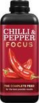 Chilli & Pepper Focus Focus Premium Concentrated Liquid Fertiliser, 1 litre - For chillies and peppers - Professional Grade Plant Food Concentrate with Kelp Seaweed Extract - Makes 200L Feed