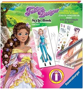 Ravensburger - Fashion Designer Style Book, Fantasy, Gioco Creativo per Disegnare, Bambini 6+ Anni