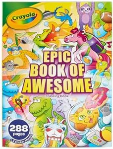 Crayola Epic Book of Awesome (288 Pages), Kids Coloring Book Activity Set, Animal Coloring Pages, Holiday Gift for Kids, 3+