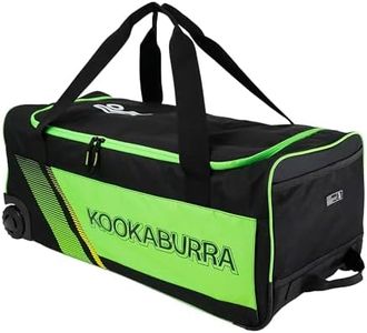 Kookaburra 9500 Wheelie Cricket Bag - Black/Neon Green