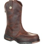 Georgia Boot Work Mens Athens Moc Toe Rubber 11 W Dark Brown GB00226