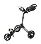 Bagboy Nitron Golf Push Cart, Battleship Grey/Lime