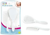 Baby Hair Brush & Comb Set in White Soft & Gentle for your Baby First Steps