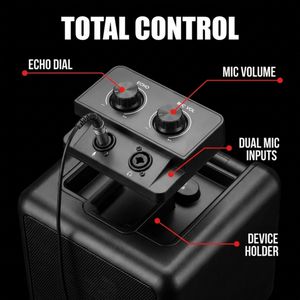 RockJam Bluetooth Karaoke Machine – Portable Speaker with Mic