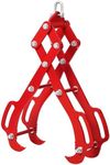 GAOMON Log Tongs, Logging Tongs for Efficient Log Handling, Heavy-Duty Steel Log Grapple, Eagle Claws Design, Superior Grip and Multi-Model Adaptation, Red (4 Claw 36 Inch)