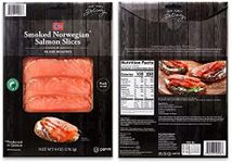 New York's Delicacy, Gourmet Norwegian Smoked Salmon Slices, Flame Roasted - [3 x 6 Oz.] - Ready to Eat, Smoked on Oak, Fully Trimmed, Kosher, Gluten Free.