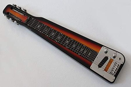 6 STRING BLACK ELECTRIC LAP STEEL GUITAR