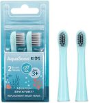 AquaSonic Kids Brush Head Replacement 2-Pack for Aquarium Adventures Sonic Electric Toothbrush for Ages 3 and Up