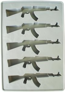 AK-47 Gun Ice Cube Tray - Funny Firearms Dad Military White Elephant Novelty Gag Gift