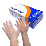 Generic Gloveman Clear Vinyl Gloves (Box of 100) (Medium)