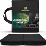 Green Haven Folding Memory Foam Garden Kneeling Pad – 7cm Memory Foam, Lightweight & Portable with Handles, Perfect for Gardening, Bath Kneeler, Seat Cushion, Indoor & Outdoor Support