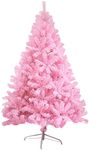 VEYLIN 4ft Christmas Tree 320 Tips Artificial Tree with Metal Stand (Pink)