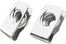 1/4"-20 Regular Extruded U-Nut, U-Style Clip-On Nuts, Stainless Steel 18-8 (304) U-Type Clip Nuts, Pack of 20